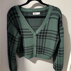 Cropped Button Up Sweater